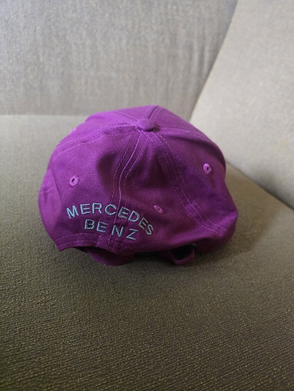 Mercedes-Benz Women's Purple Crystal Logo Baseball Cap - Picture 2 of 5